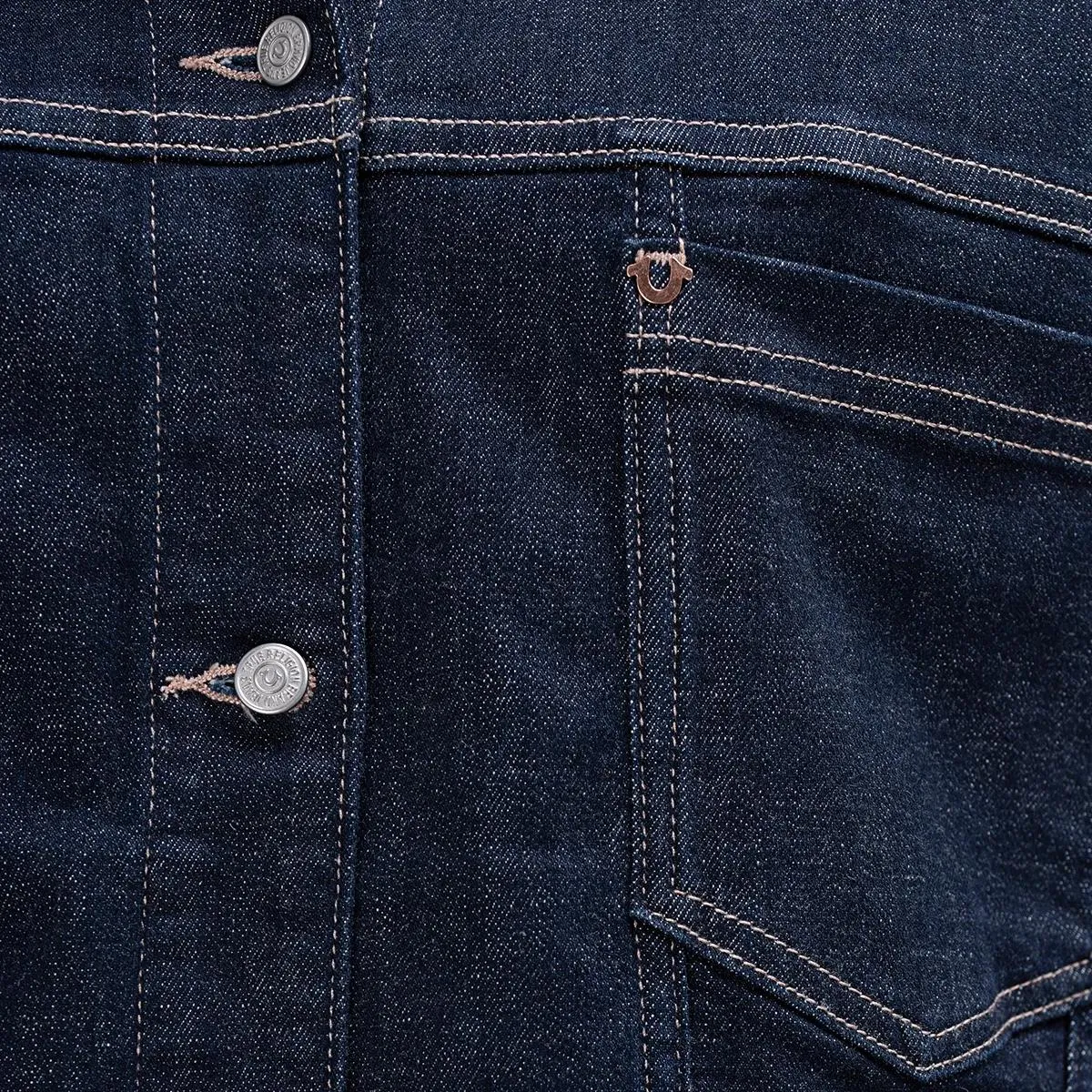 True Religion - AMBER JACKET RAW - Größe M - blau – Bild 3