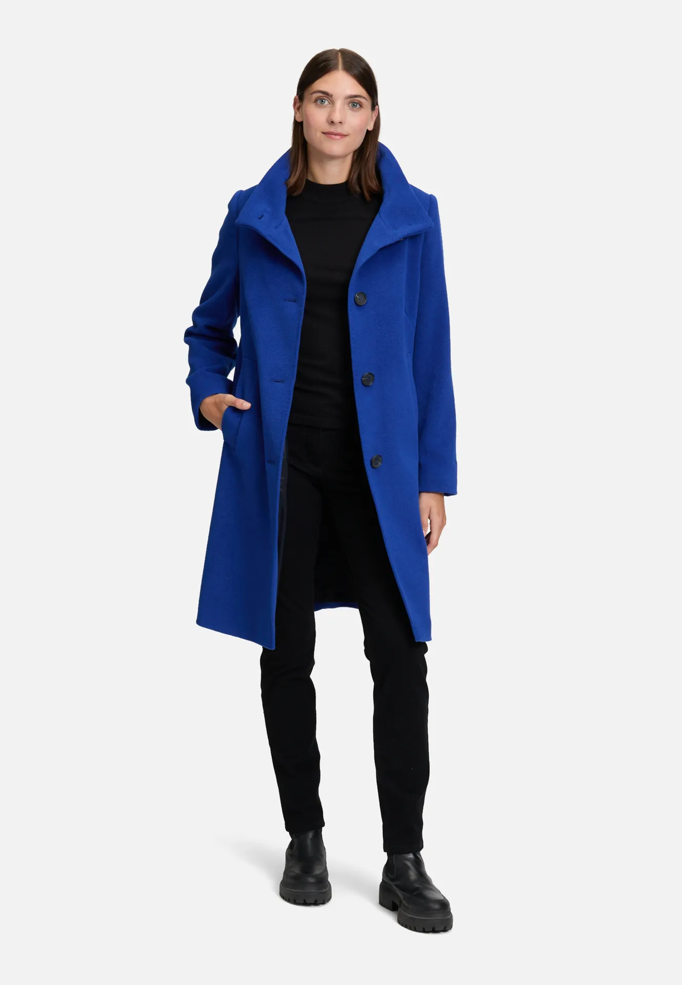 Wollmantel mit Kragen – Bild 2