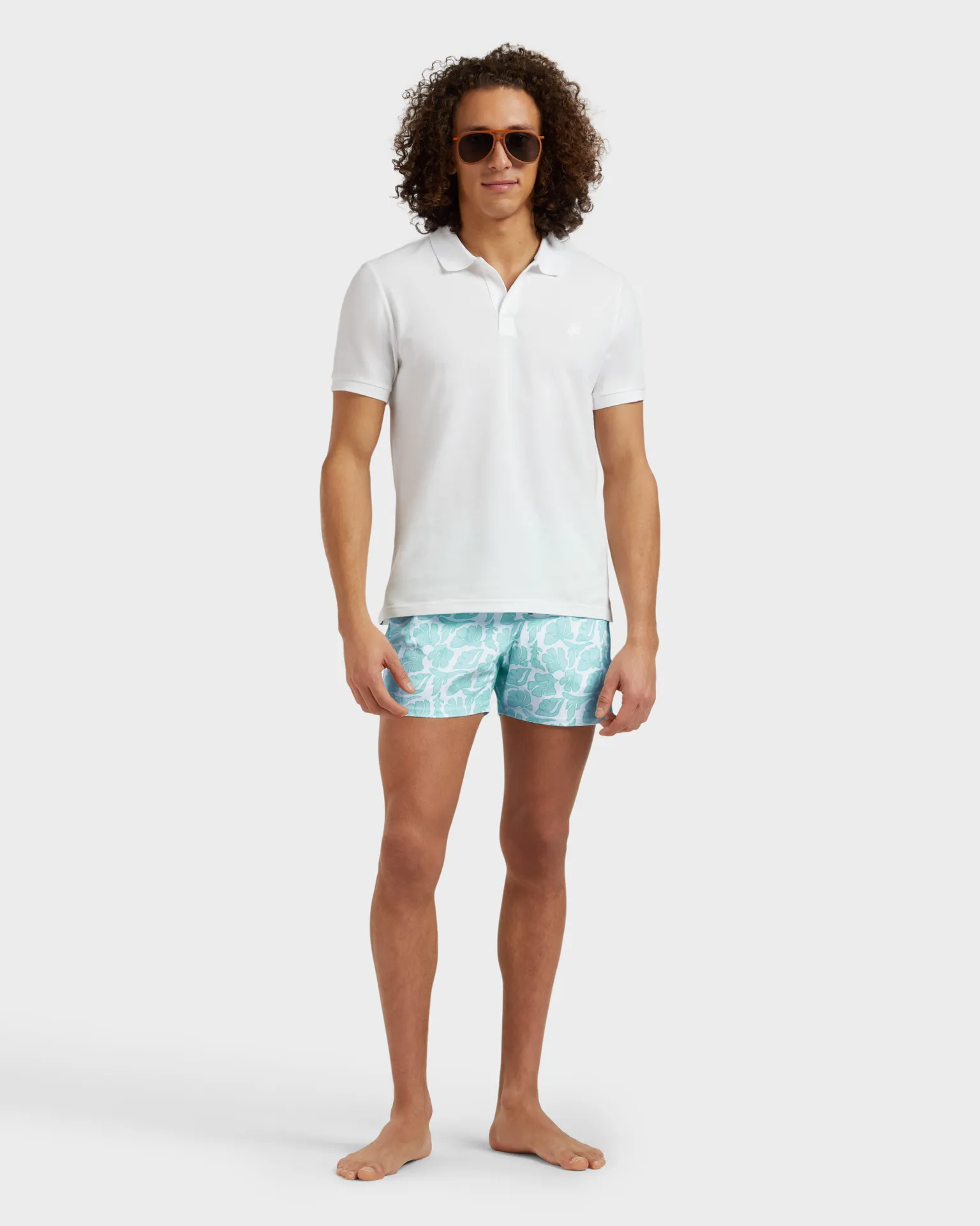 Vilebrequin - Kurze Seashells Stretch-badeshorts Für Herren - Bademode - Monrise - Weiss - Größe M – Bild 5