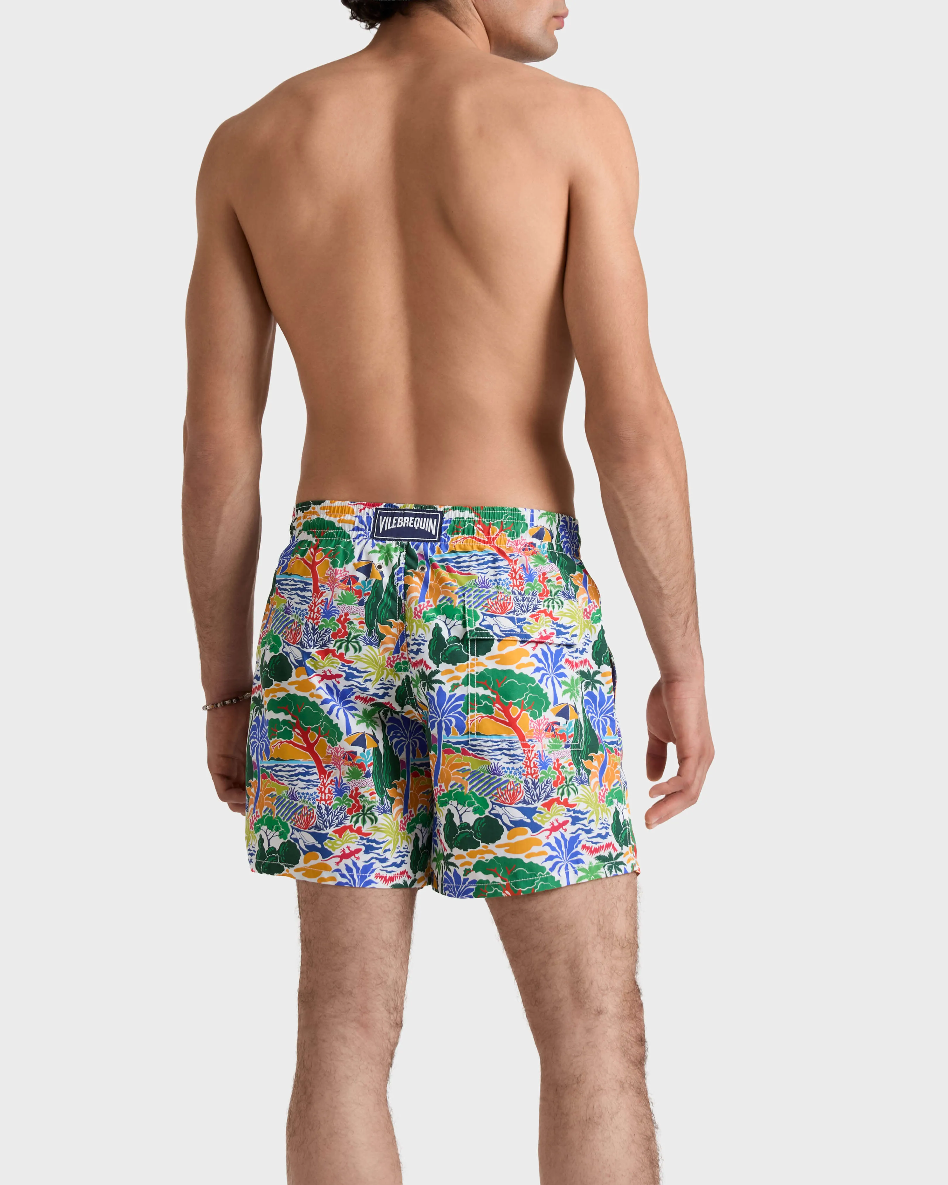 Vilebrequin - Seaside Life Badeshorts Für Herren - Bademode - Moorea - Weiss - Größe XXXL – Bild 4