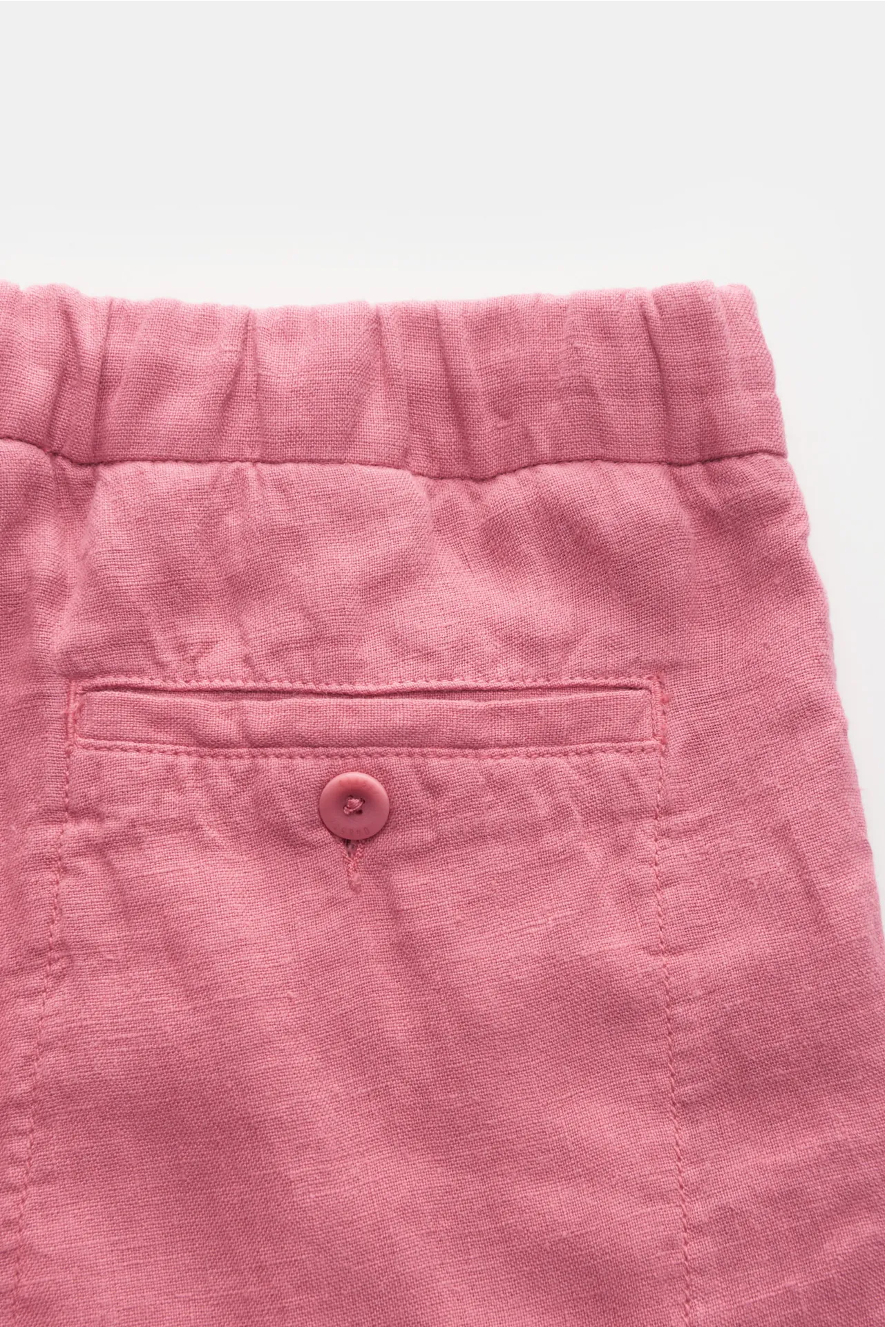 04651/ A trip in a bag - Herren - Leinen-Bermudas 'Linen Bermuda' hellrot – Bild 3