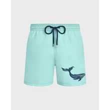 Vilebrequin - Whale Badeshorts Mit Stickerei Für Herren - Bademode - Motu - Blau - Größe S Vilebrequin - Whale Badeshorts Mit Stickerei Für Herren - Bademode - Motu - Blau - Größe S