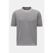 Doppiaa - Herren - Kurzarm-Rundhalspullover %27Aalfeo%27 dark navy/weiß gestreift Doppiaa - Herren - Kurzarm-Rundhalspullover %27Aalfeo%27 dark navy/weiß gestreift