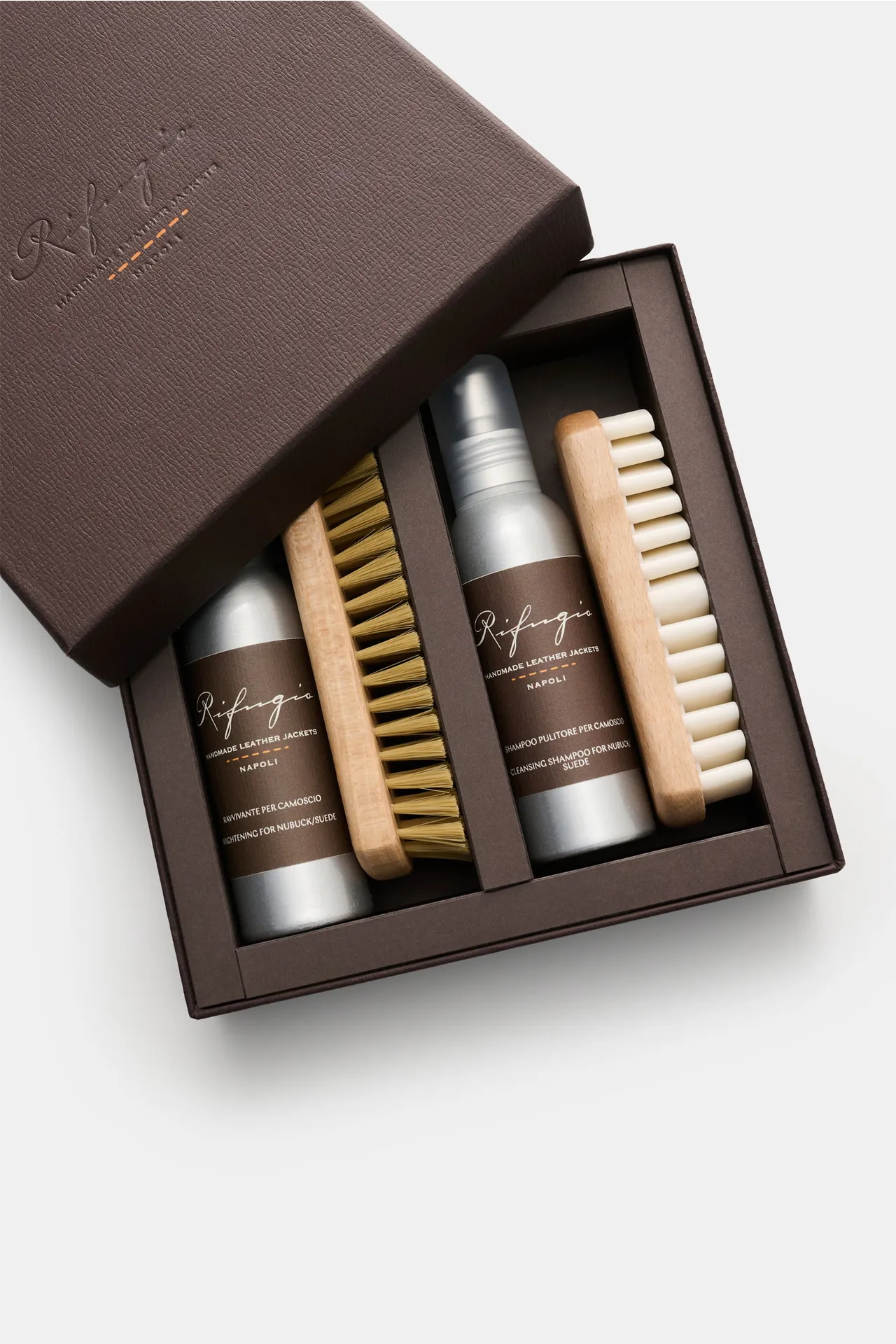 Rifugio - Herren - Veloursleder-Overshirt beige – Bild 6