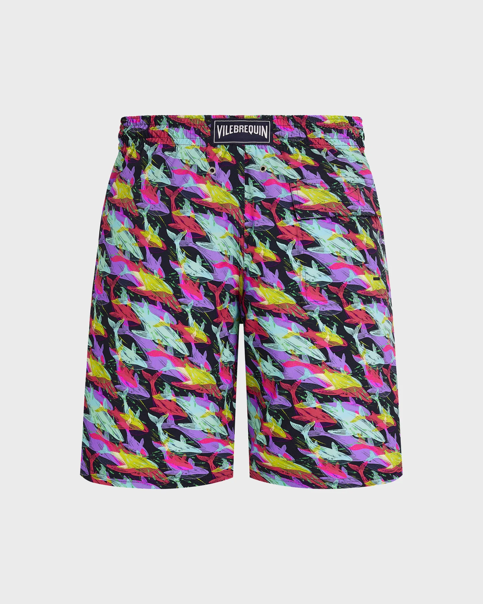 Vilebrequin - Lange Whales Offset Stretch-badeshorts Für Herren - Bademode - Okorise - Blau - Größe S – Bild 2