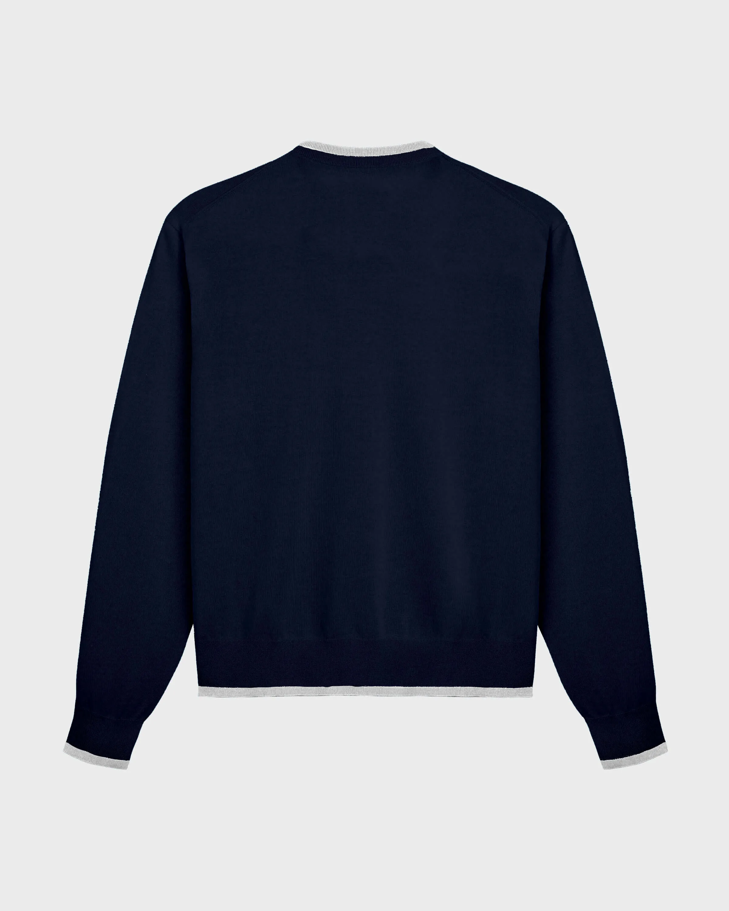 Vilebrequin - Rundhalspullover Aus Kaschmir, Seide Und Merinowolle Für Herren - Pullover - Pierre - Blau - Größe M – Bild 2