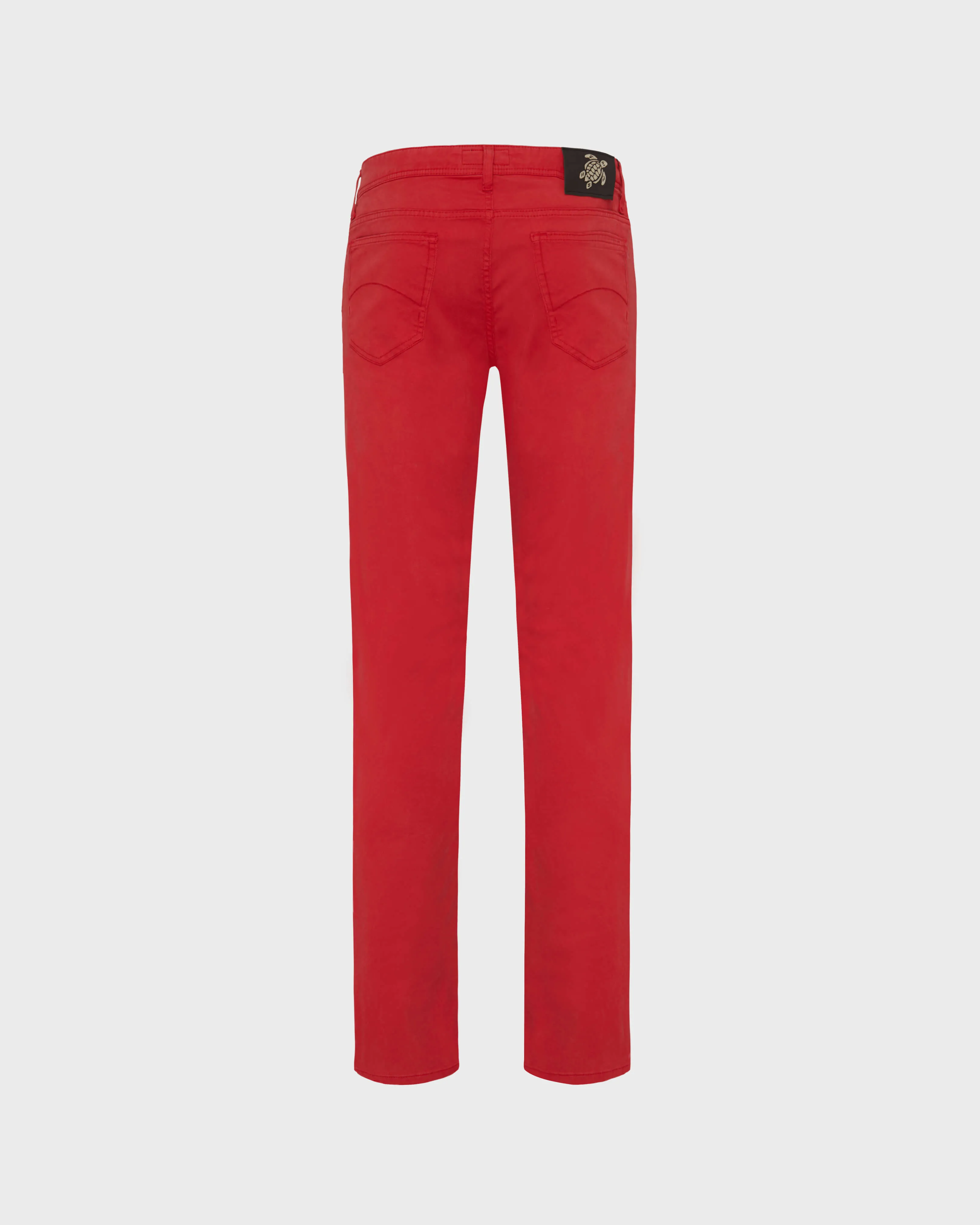 Vilebrequin - Herrenhose Aus Tencel-gabardine Im 5-taschen-design - Jeanshose - Gbetta18 - Rot - Größe 34 – Bild 2