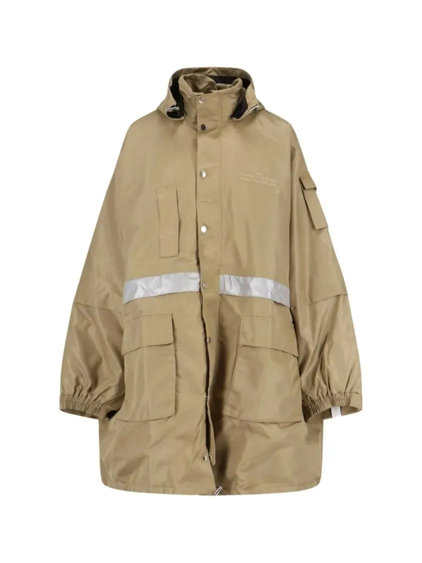 Rokh - Logo Hooded Parka - Größe 36 - braun Rokh - Logo Hooded Parka - Größe 36 - braun