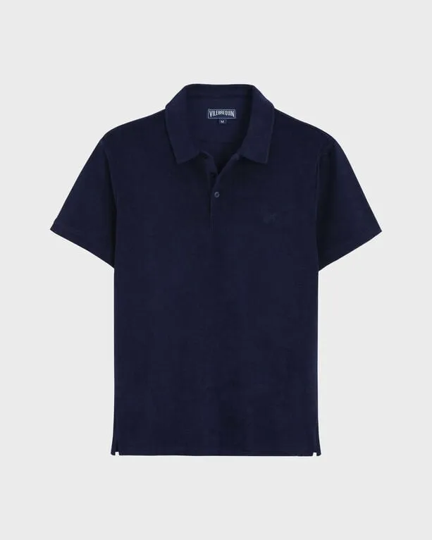 Vilebrequin - Solid Polohemd Aus Jacquard Für Herren - Polohemd - Phoenix - Blau - Größe XXXL Vilebrequin - Solid Polohemd Aus Jacquard Für Herren - Polohemd - Phoenix - Blau - Größe XXXL
