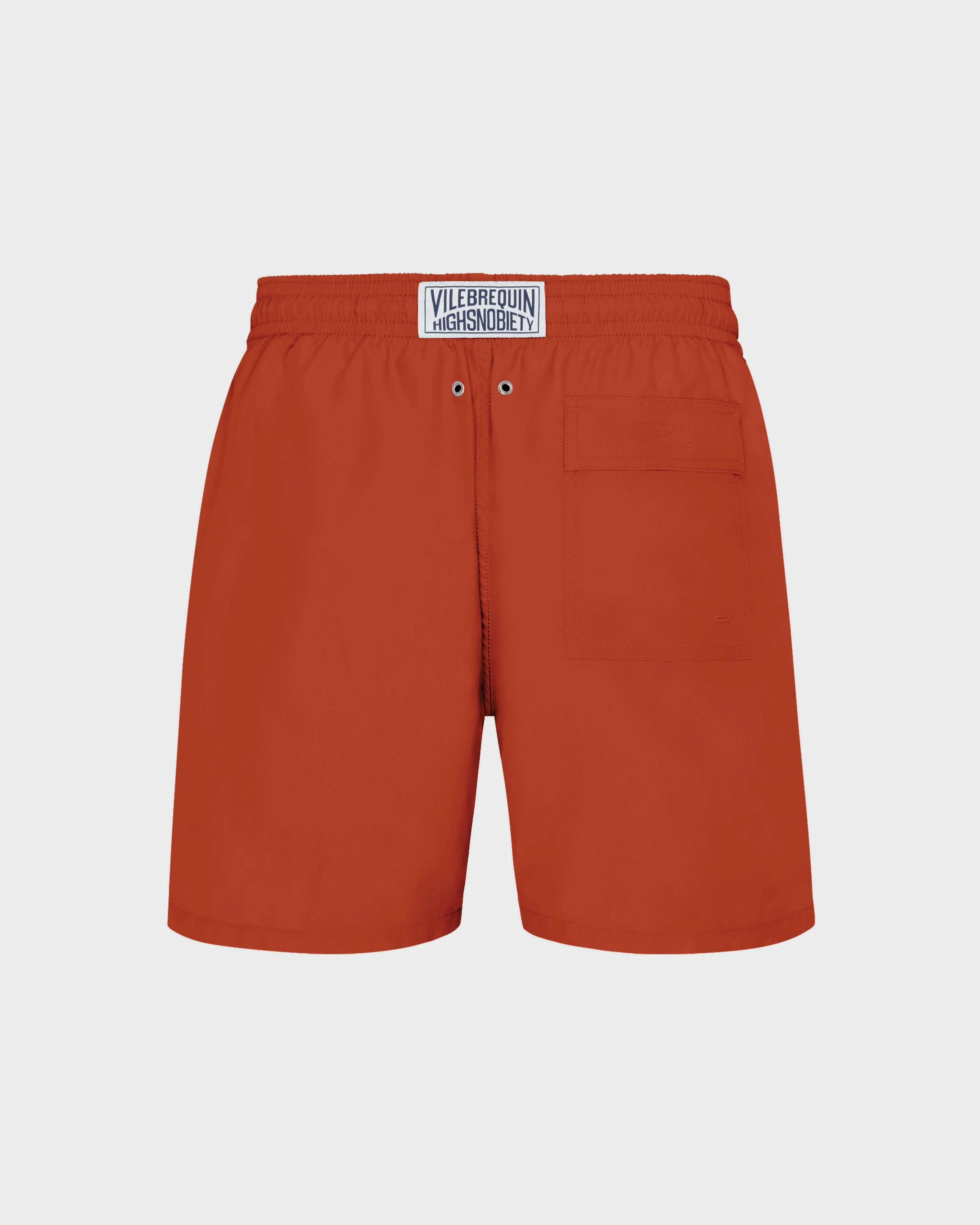 Vilebrequin - Solid Badeshorts Für Herren – Vilebrequin X Highsnobiety - Bademode - Moorea - Rot - Größe XXXL – Bild 2