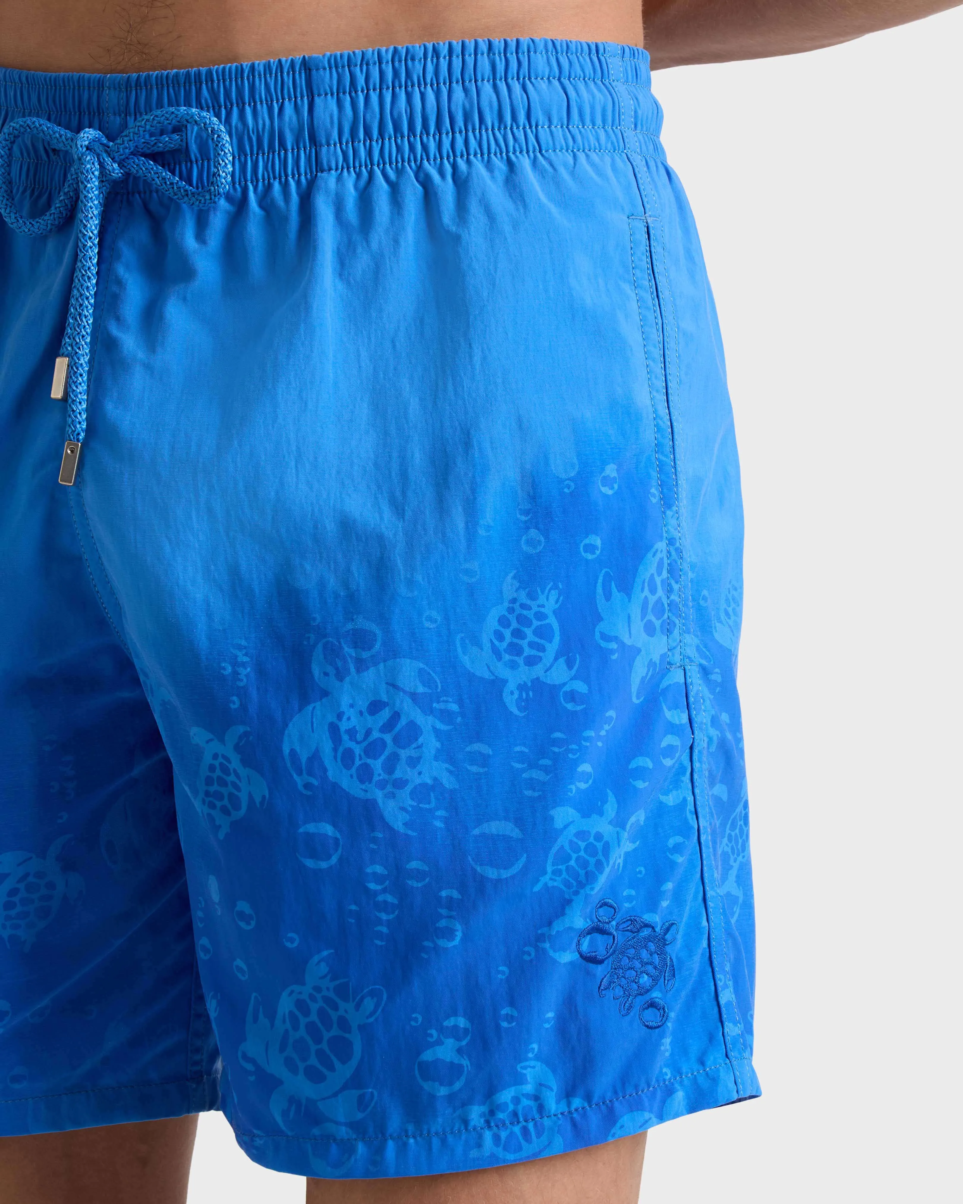Vilebrequin - Mit Wasser Reagierende Bubble Turtles 3d Badeshorts Für Herren - Bademode - Moorea - Blau - Größe M – Bild 5