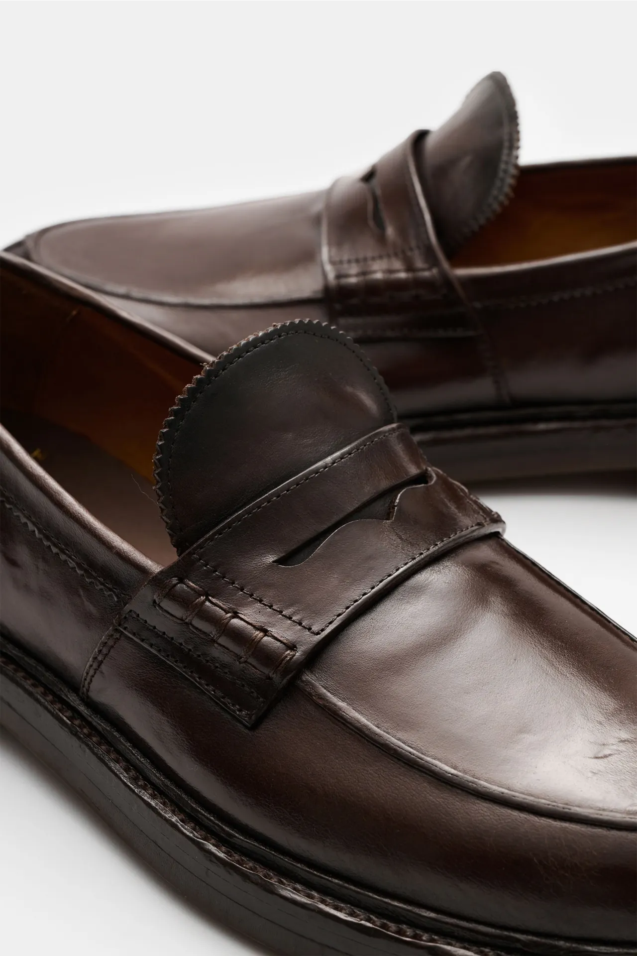 Officine Creative - Herren - Penny Loafer 'Sax Flexi 001' dunkelbraun – Bild 3