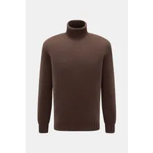 Fedeli - Herren - Cashmere Rollkragenpullover dunkelbraun Fedeli - Herren - Cashmere Rollkragenpullover dunkelbraun