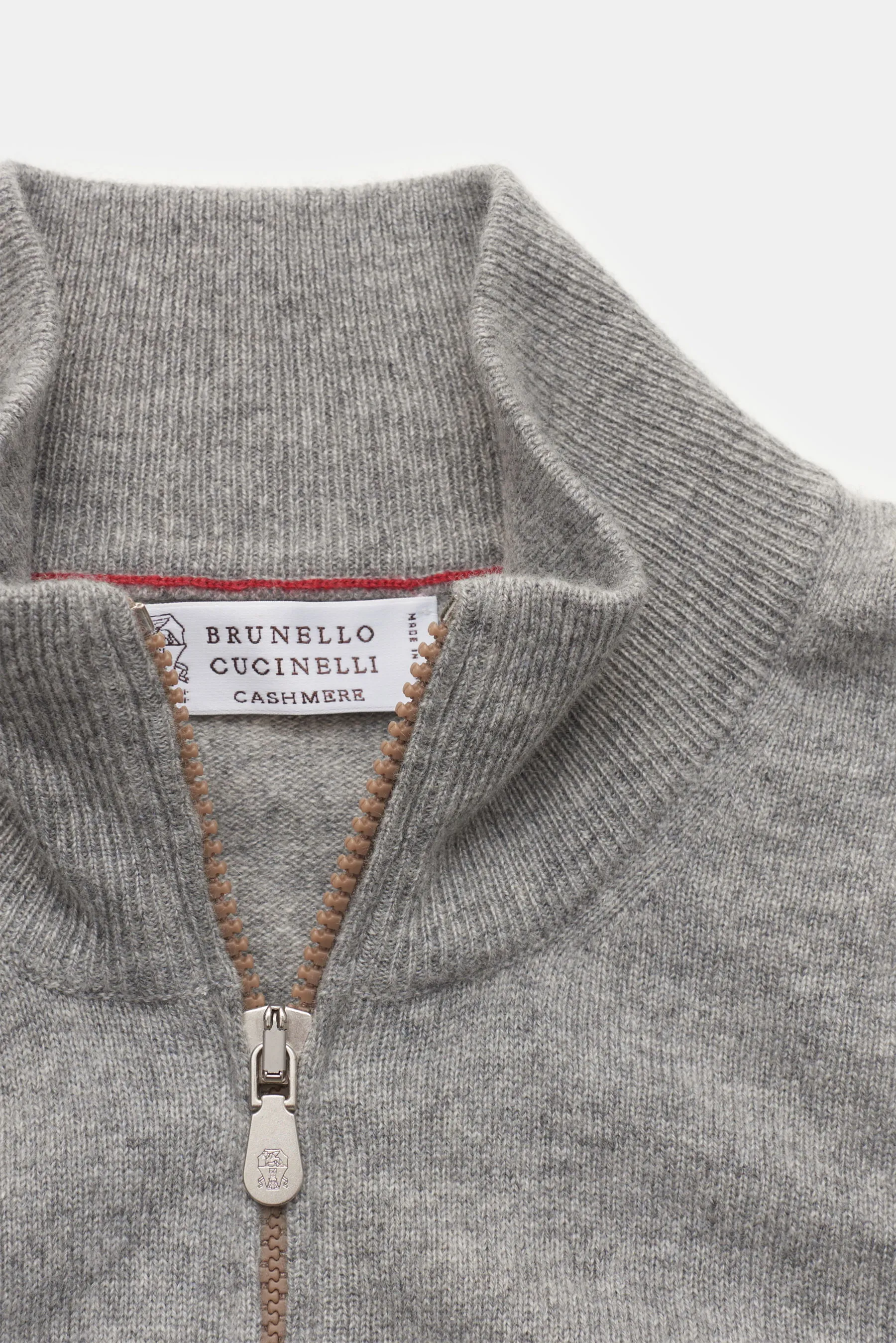 Brunello Cucinelli - Herren - Cashmere Strickjacke grau – Bild 2