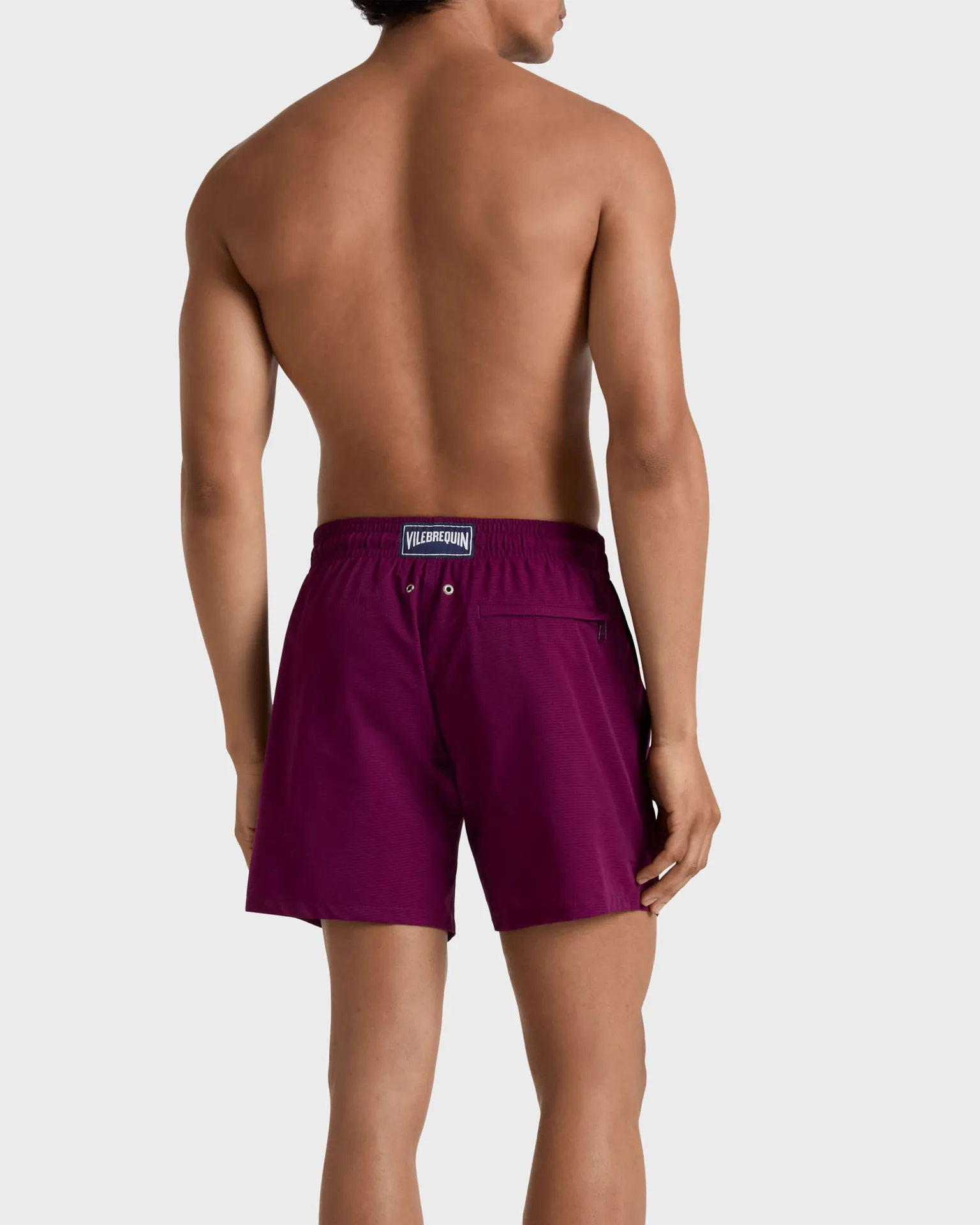 Vilebrequin - Ultraleichte Und Verstaubare Solid Badeshorts Mit Mikroperforation Für Herren - Bademode - Mahina - Violett - Größe XS – Bild 4