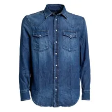 Dondup - Shirts Blue Denim - Größe XL - blau Dondup - Shirts Blue Denim - Größe XL - blau