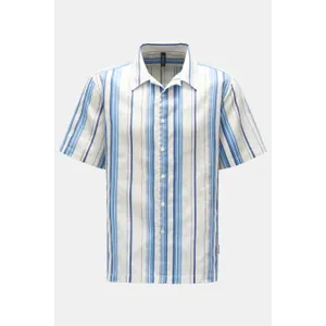 04651/ A trip in a bag - Herren - Kurzarmhemd Kent-Kragen blau/navy/offwhite gestreift 04651/ A trip in a bag - Herren - Kurzarmhemd Kent-Kragen blau/navy/offwhite gestreift
