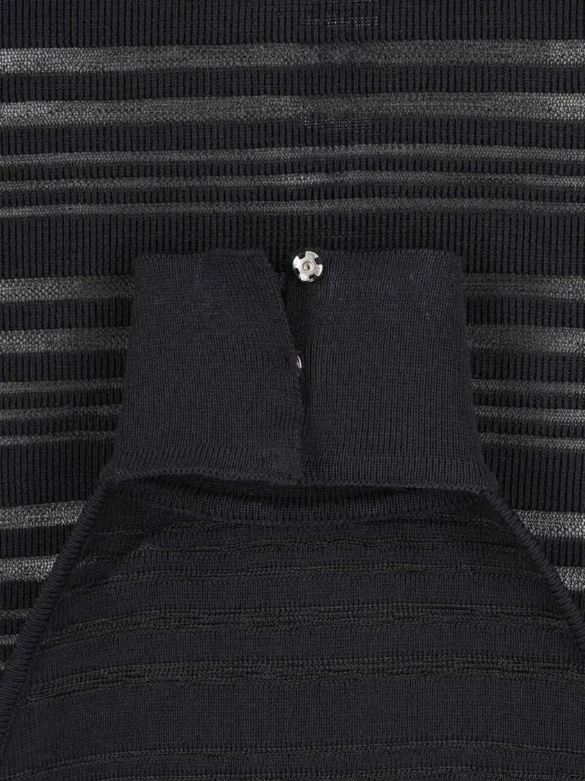 Andreadamo - Ribbed Knit Midi Dress – Black - Größe M - schwarz – Bild 2