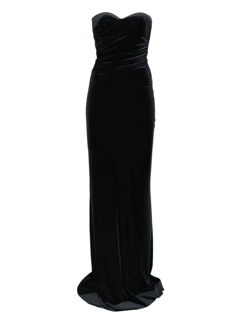Amazuin - Strapless Fitted Evening Dress With Ruched Bodice - Größe ONE SIZE - schwarz Amazuin - Strapless Fitted Evening Dress With Ruched Bodice - Größe ONE SIZE - schwarz