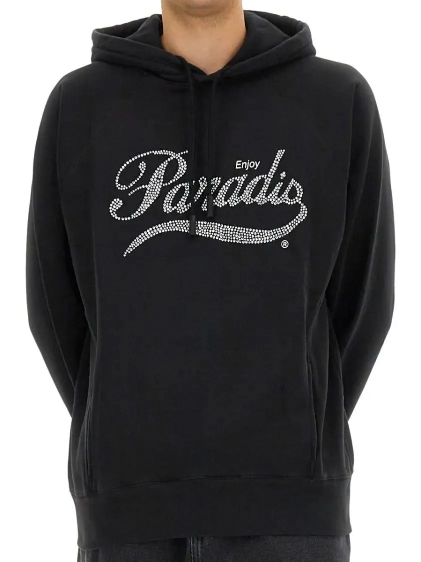 3.Paradis - Relaxed Fit Black Hoodie - Größe XL - schwarz – Bild 2