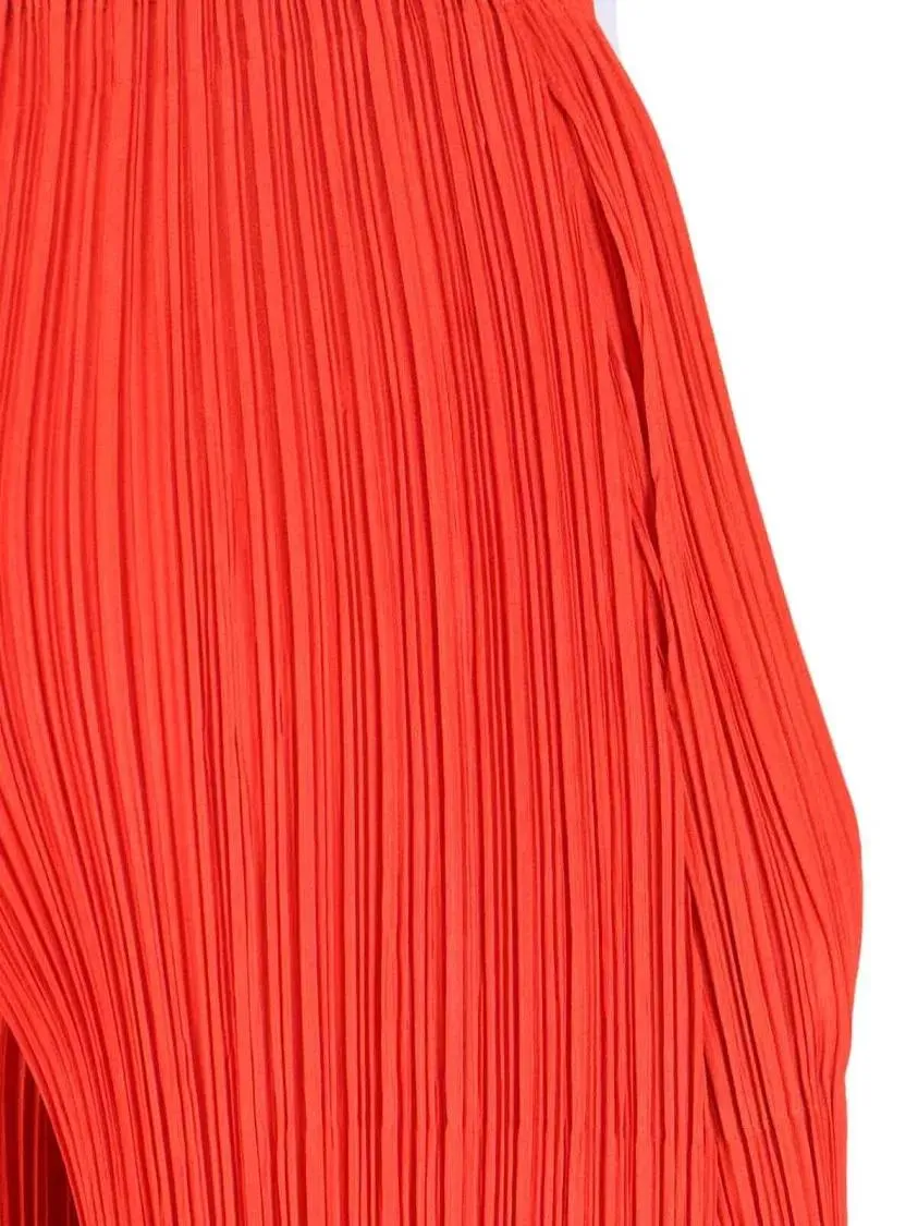 ISSEY MIYAKE PLEATS PLEASE - Wide-Leg Cropped Trousers With Distinctive Pleated - Größe II - pink – Bild 2