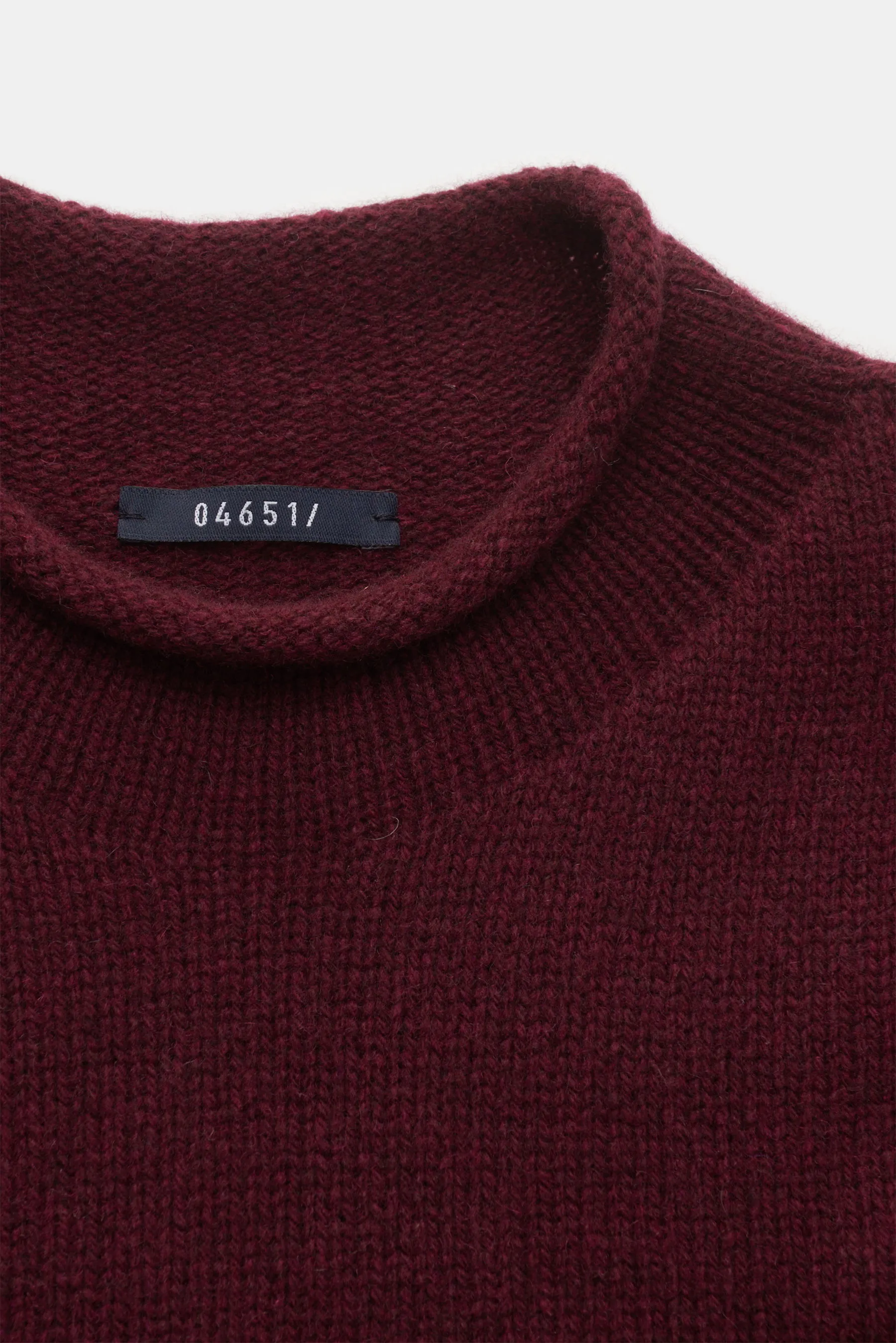 04651/ A trip in a bag - Herren - Pullover %27Blended Mock%27 bordeaux