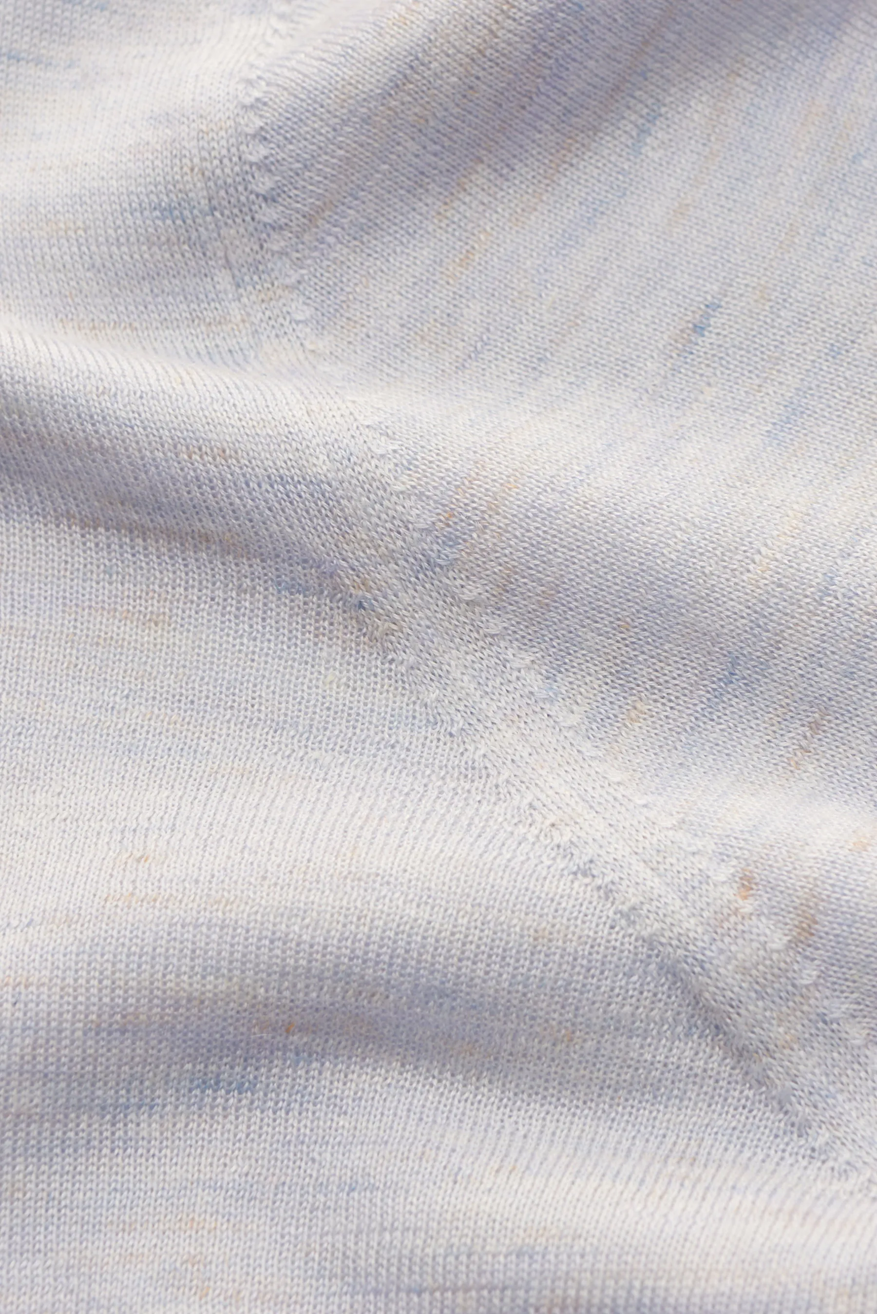 Brunello Cucinelli - Herren - Strickpolo rauchblau meliert – Bild 4