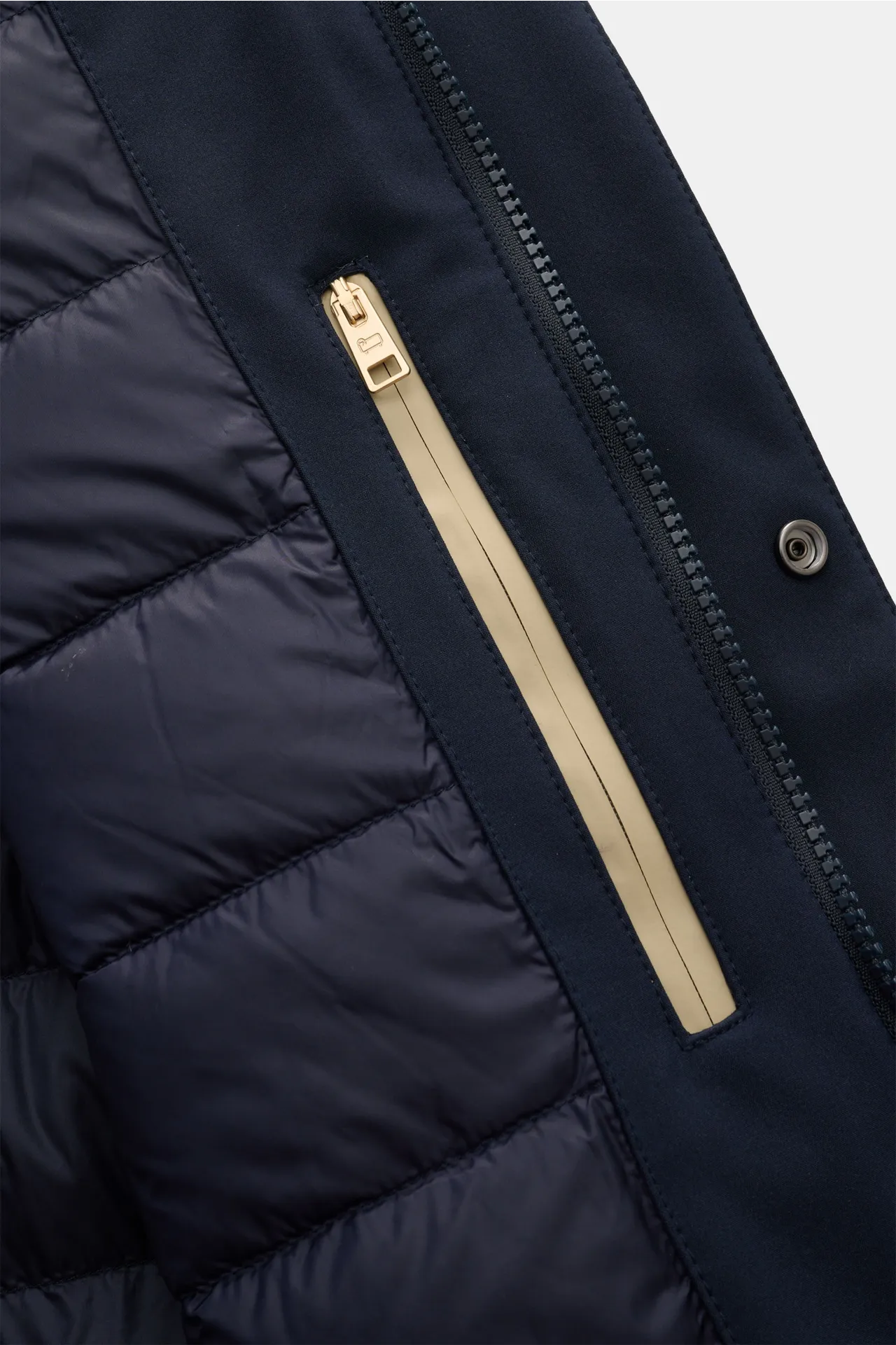 Woolrich - Herren - Softshell-Daunenjacke 'Barrow' navy – Bild 5