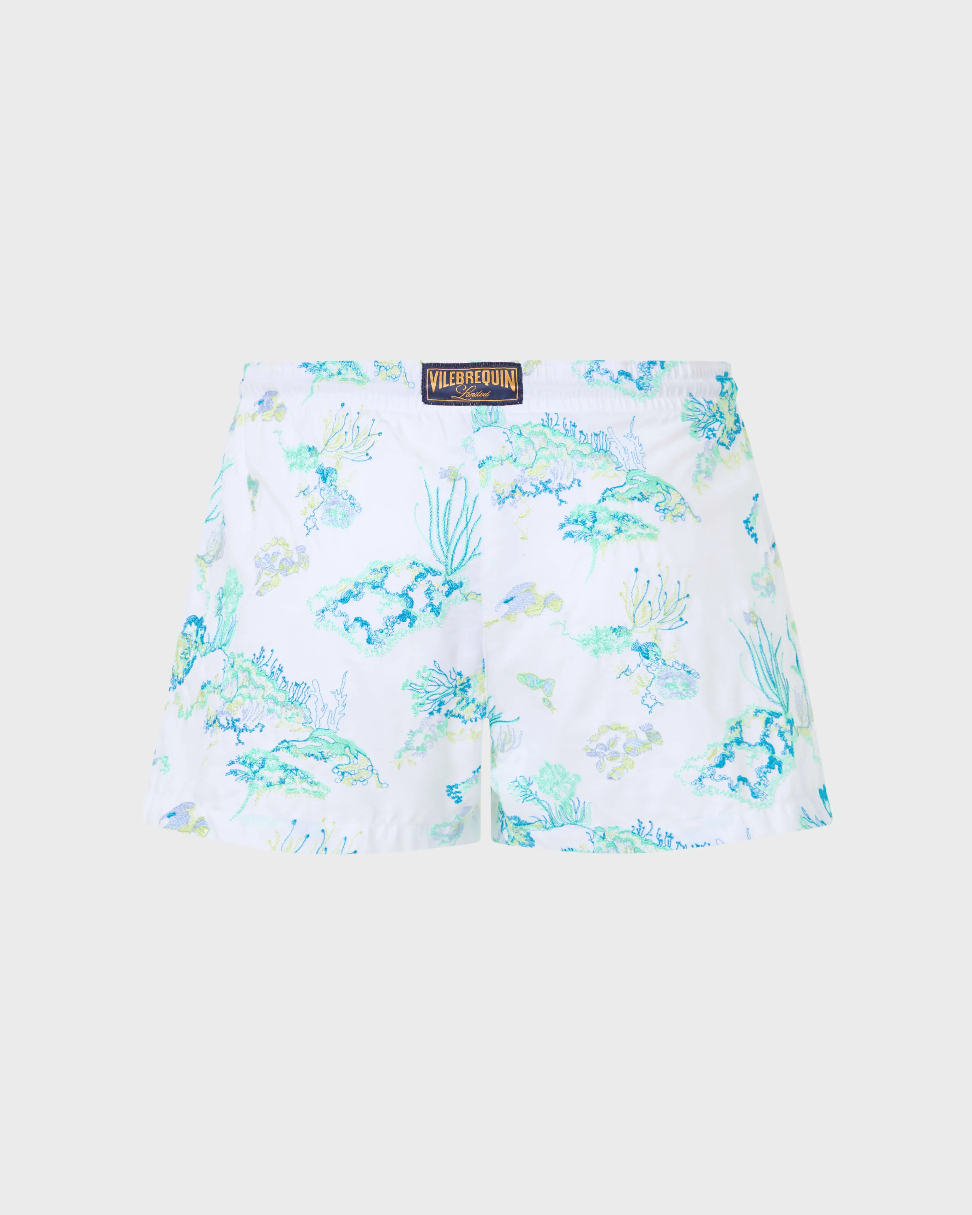Vilebrequin - Coral Reef Stretch-badeshorts Mit Stickerei Für Damen – Limitierte Serie - Shorty - Fiona - Weiss - Größe XS – Bild 2