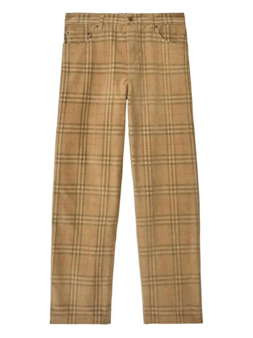 Burberry - Sand Ip Check Trousers - Größe 50 - braun Burberry - Sand Ip Check Trousers - Größe 50 - braun