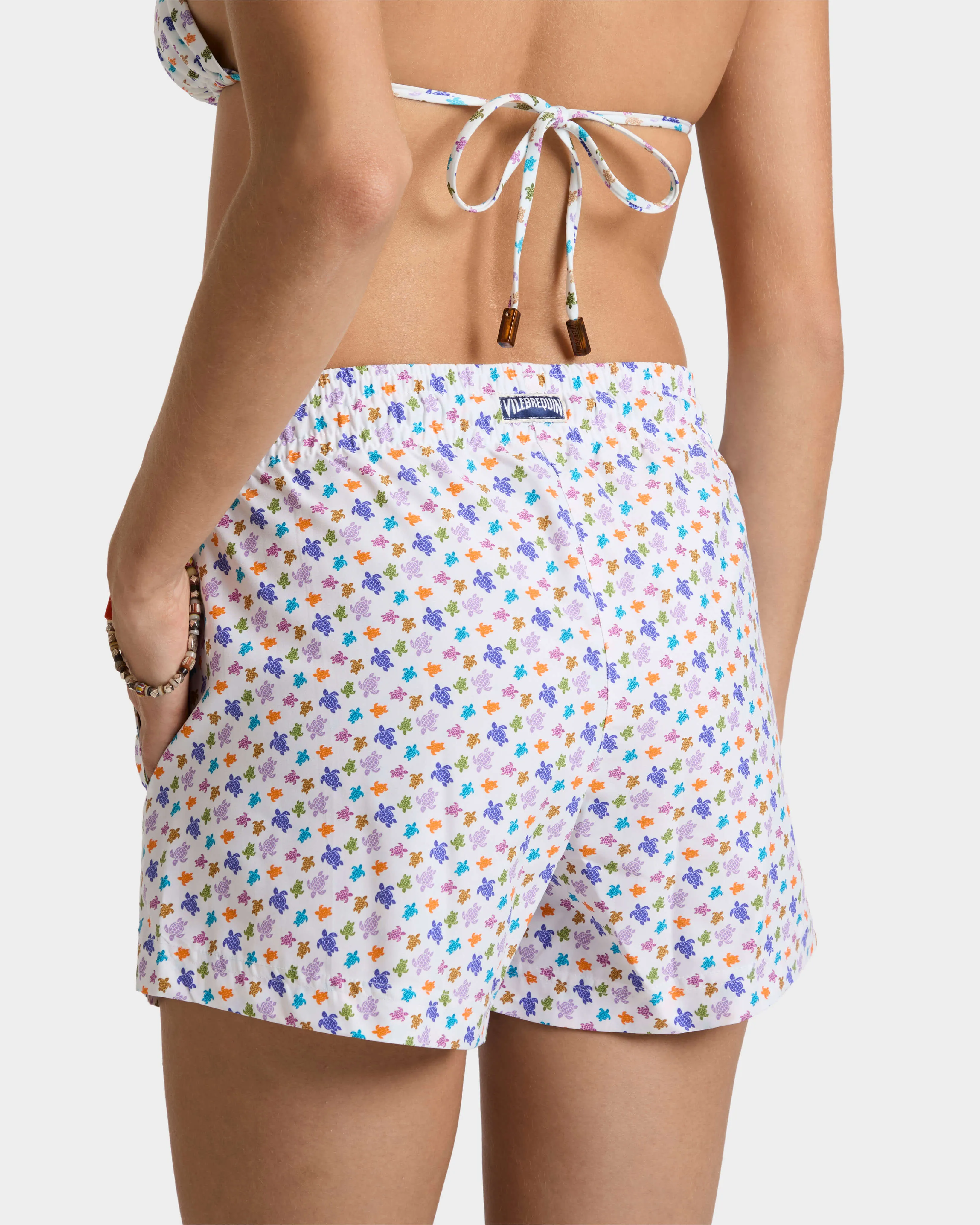 Vilebrequin - Micro Ronde Des Tortues Badeshorts Für Damen - Shorty - Fabya - Weiss - Größe XS – Bild 4
