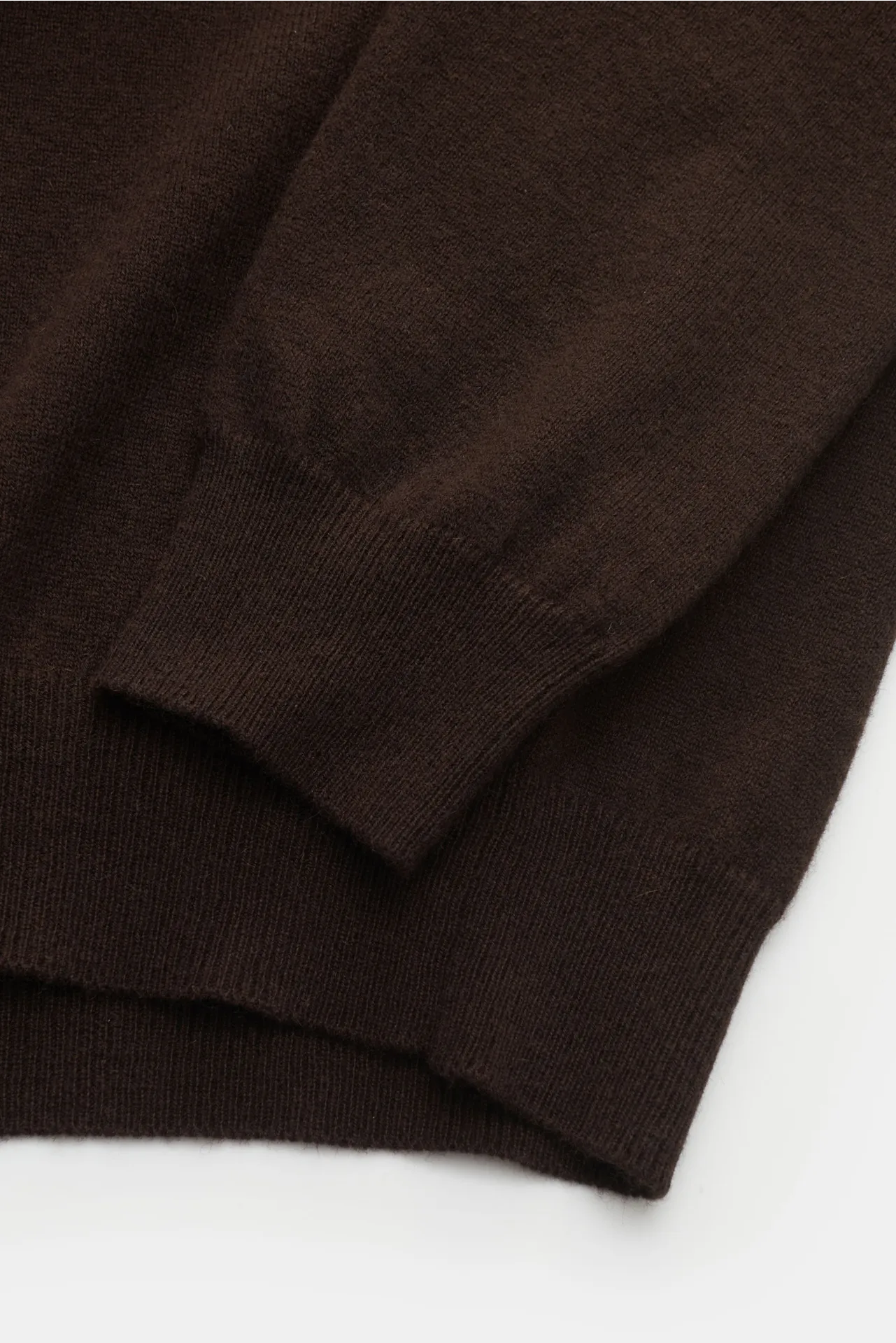 Aida Barni - Herren - Cashmere Rundhalspullover dunkelbraun – Bild 3