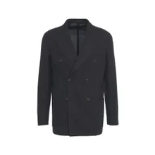 The Gigi - Tailored Blue Double-Breasted Blazer With Classic - Größe 50 - schwarz The Gigi - Tailored Blue Double-Breasted Blazer With Classic - Größe 50 - schwarz