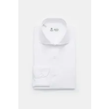 Borrelli - Herren - Business Hemd %27Nando%27 Haifisch-Kragen weiß Borrelli - Herren - Business Hemd %27Nando%27 Haifisch-Kragen weiß