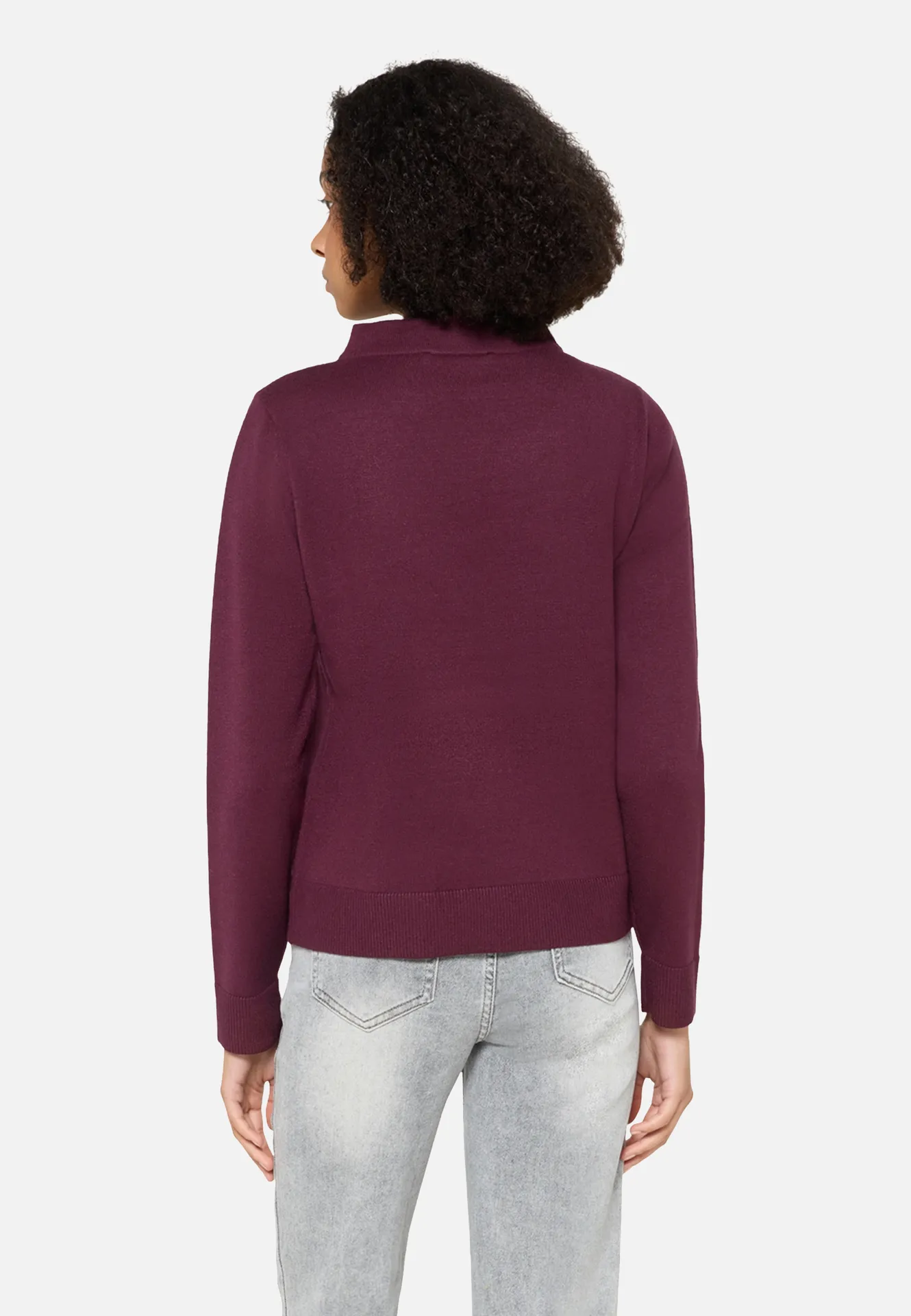 Strickpullover mit Stehkragen Strickpullover mit Stehkragen