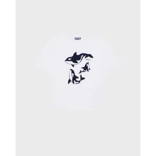 Vilebrequin - T-shirt In Regulärer Passform Mit Orcas-design Für Jungen - T-shirt - Gabin - Weiss - Größe 12 Vilebrequin - T-shirt In Regulärer Passform Mit Orcas-design Für Jungen - T-shirt - Gabin - Weiss - Größe 12