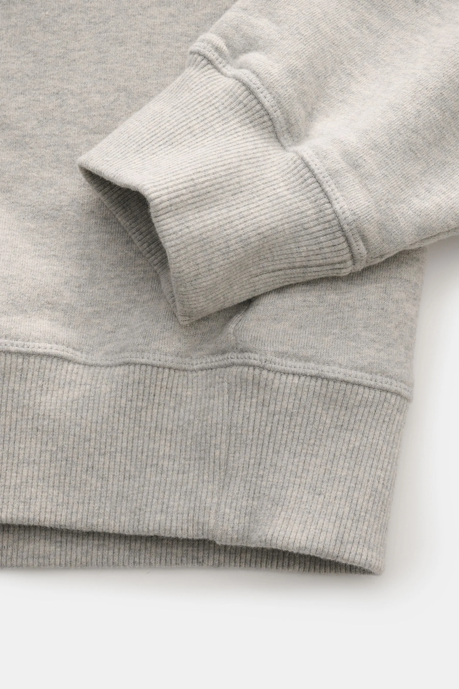 Officine Générale - Herren - Rundhals-Sweatshirt 'Didi' hellgrau meliert – Bild 3