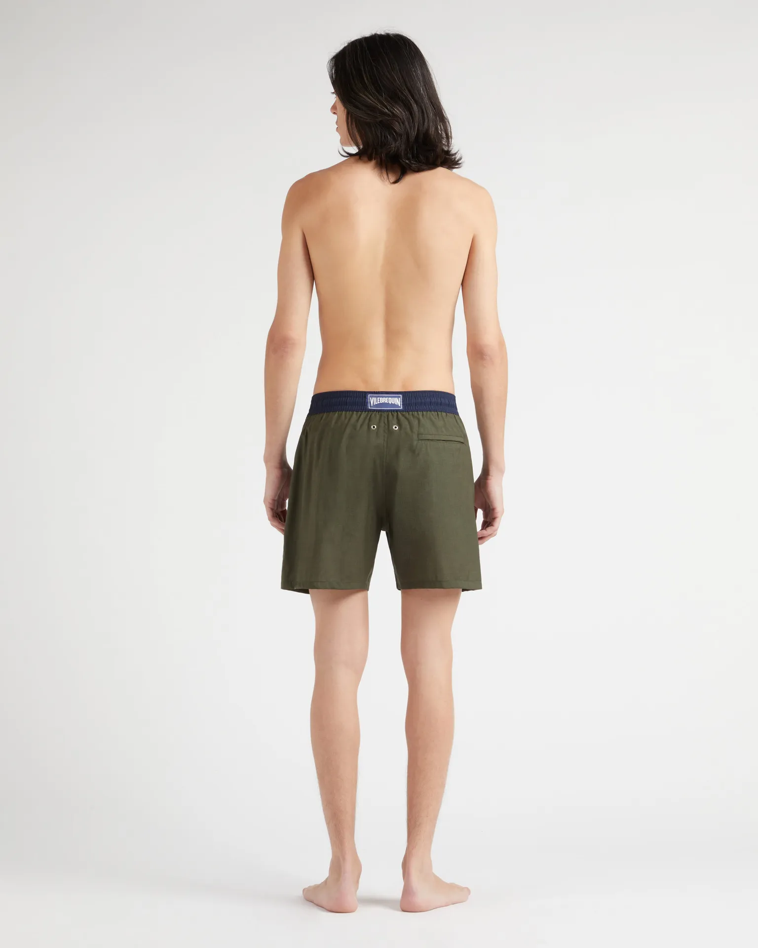 Vilebrequin - Zweifarbige Badeshorts Aus Merinowolle Für Herren - Bademode - Magnus - Grün - Größe XXXL – Bild 4