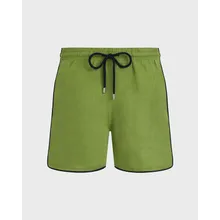 Vilebrequin - Solid Badeshorts Aus Leinen Für Herren - Bademode - Mallorca - Grün - Größe L Vilebrequin - Solid Badeshorts Aus Leinen Für Herren - Bademode - Mallorca - Grün - Größe L