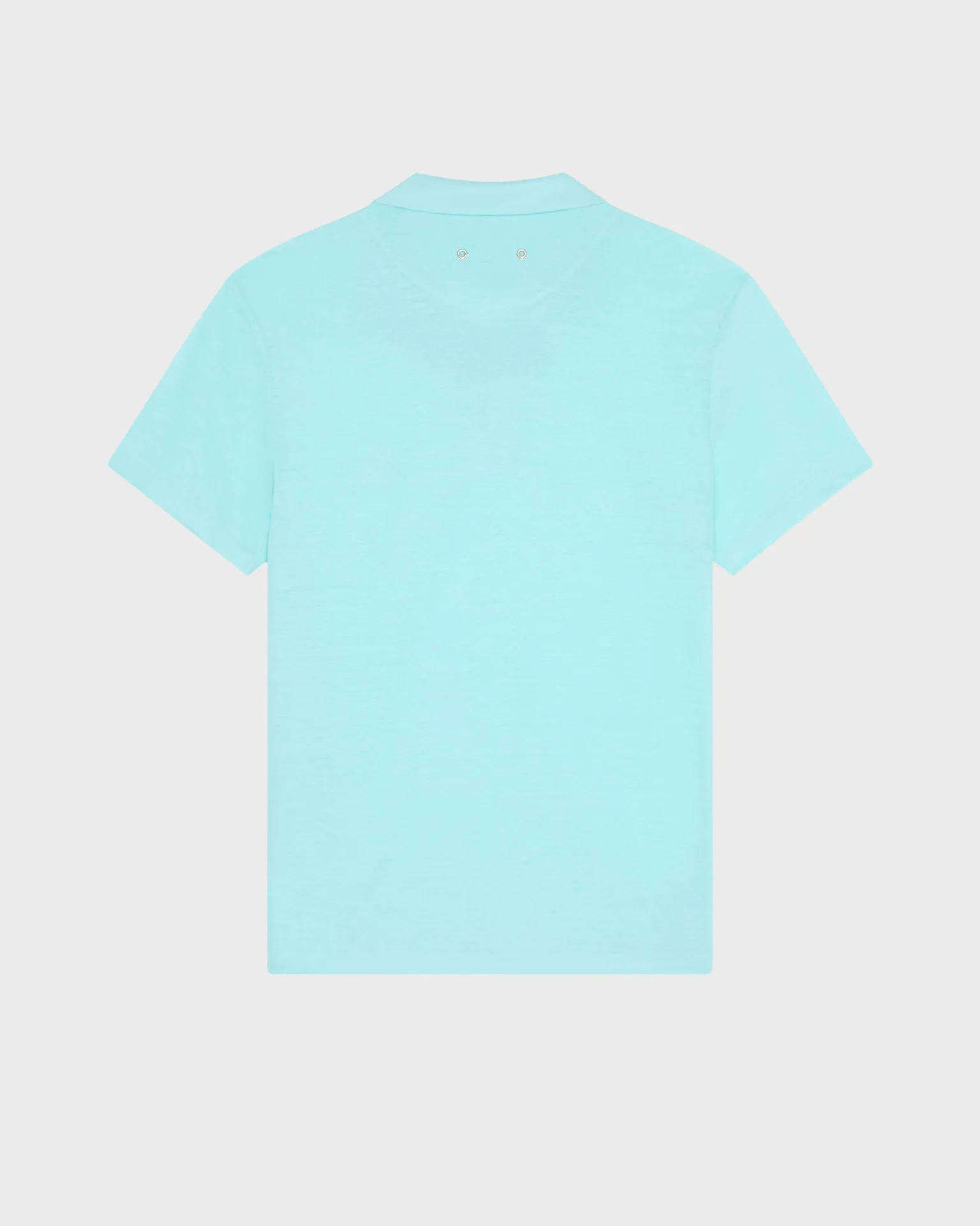 Vilebrequin - Einfarbiges Polohemd Aus Leinenjersey Für Herren - Polohemd - Pyramid - Blau - Größe XXL – Bild 2