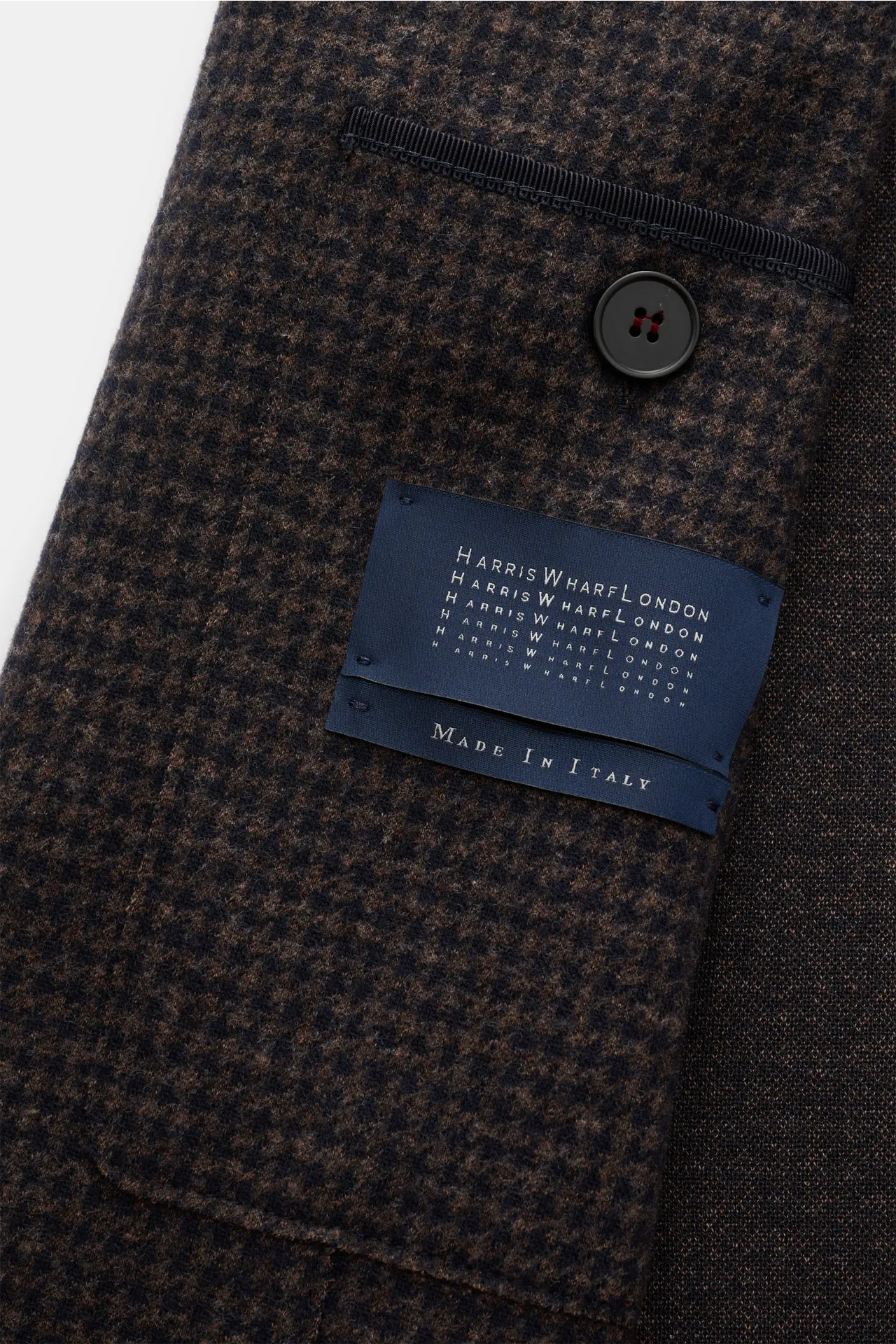 Harris Wharf London - Herren - Sakko graubraun/schwarz gemustert – Bild 4