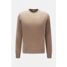 04651/ A trip in a bag - Herren - Cashmere Rundhalspullover beige meliert 04651/ A trip in a bag - Herren - Cashmere Rundhalspullover beige meliert