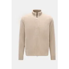 Fioroni - Herren - Cashmere Strickjacke sand meliert Fioroni - Herren - Cashmere Strickjacke sand meliert
