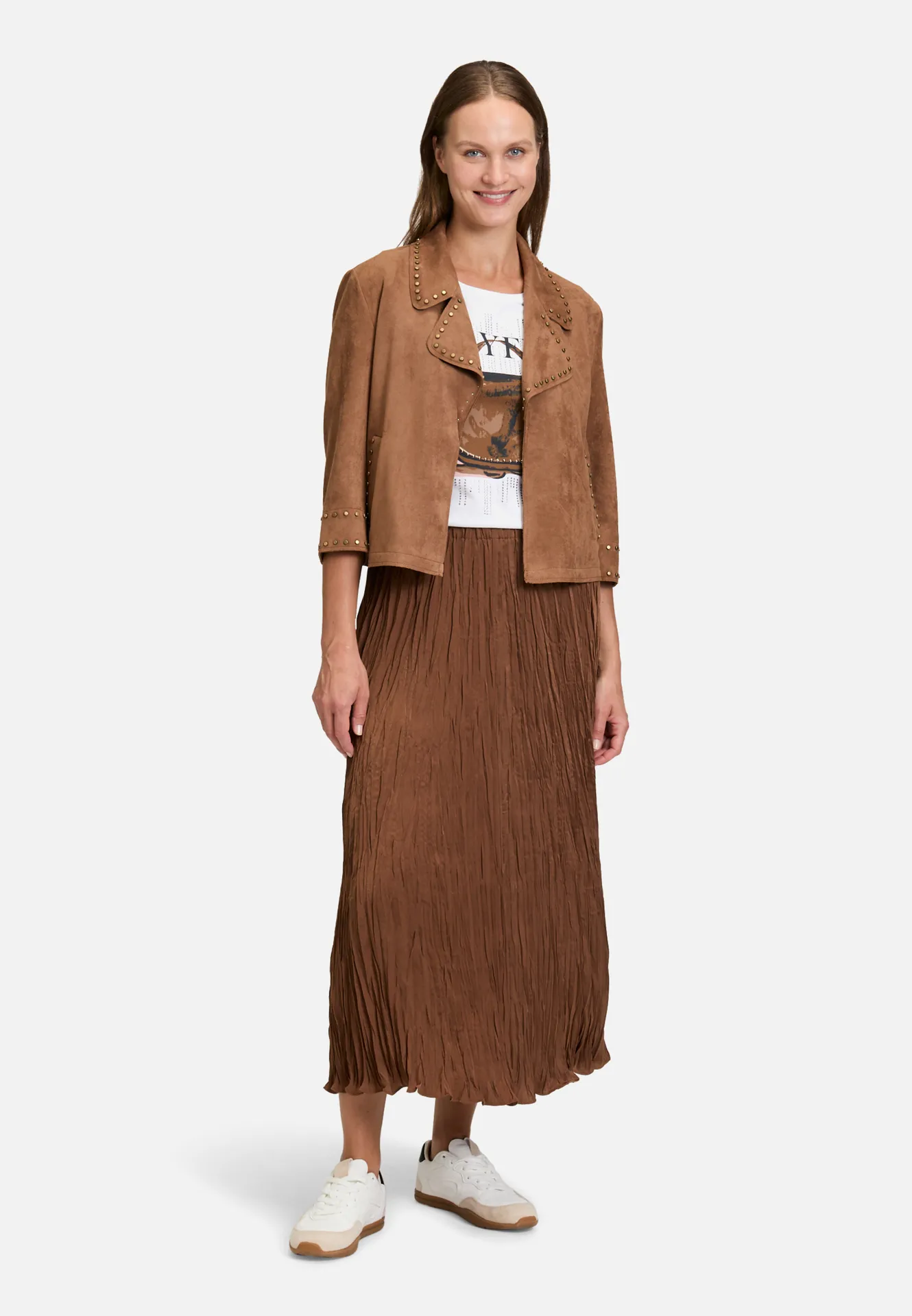 Kunstleder-Jacke mit Nieten – Bild 2