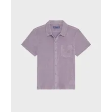 Vilebrequin - Solid Bowling-hemd Aus Frottee Für Herren - Hemd - Charli - Violett - Größe XL Vilebrequin - Solid Bowling-hemd Aus Frottee Für Herren - Hemd - Charli - Violett - Größe XL