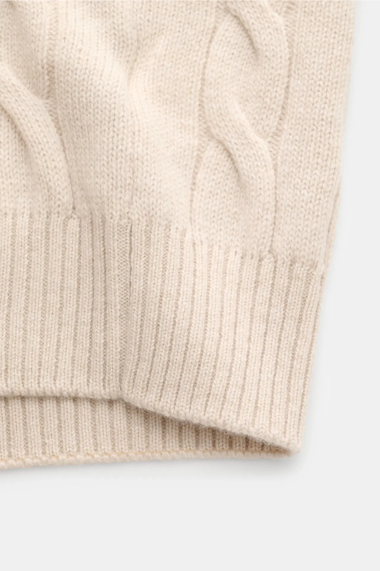 Gran Sasso - Herren - Cashmere Strickjacke sand – Bild 4