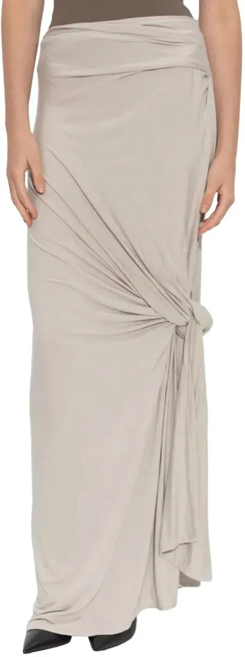 ENTIRE STUDIOS - Lumiere Scarf Skirt Stone - Größe M - grau – Bild 4