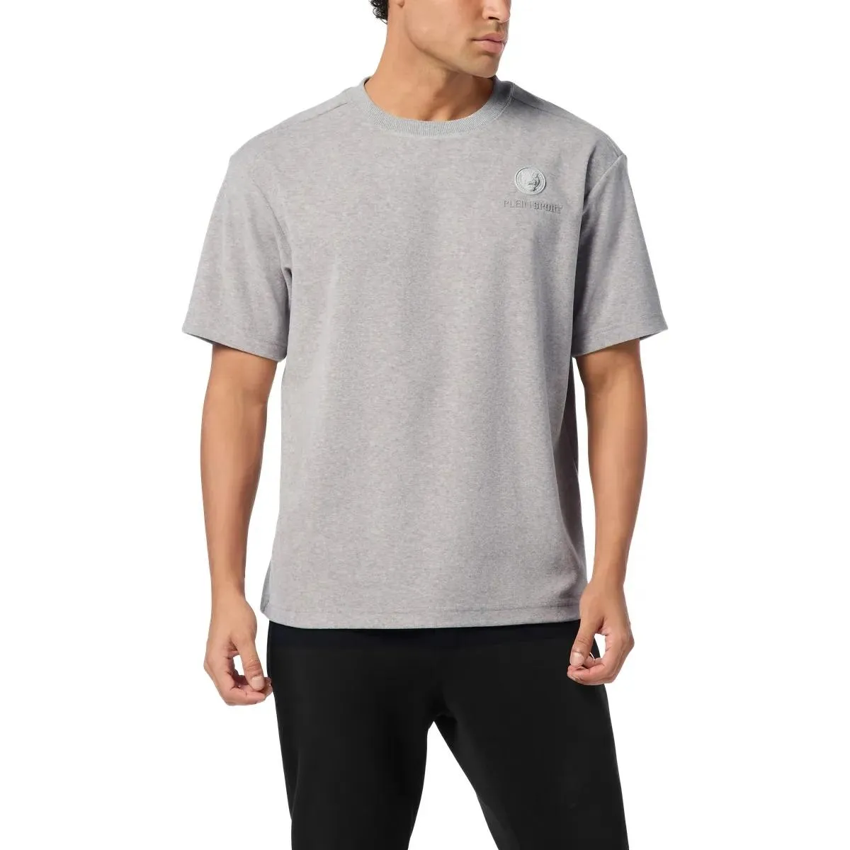 Plein Sport - T-Shirt Rundhalsausschnitt - Größe M - grau – Bild 4