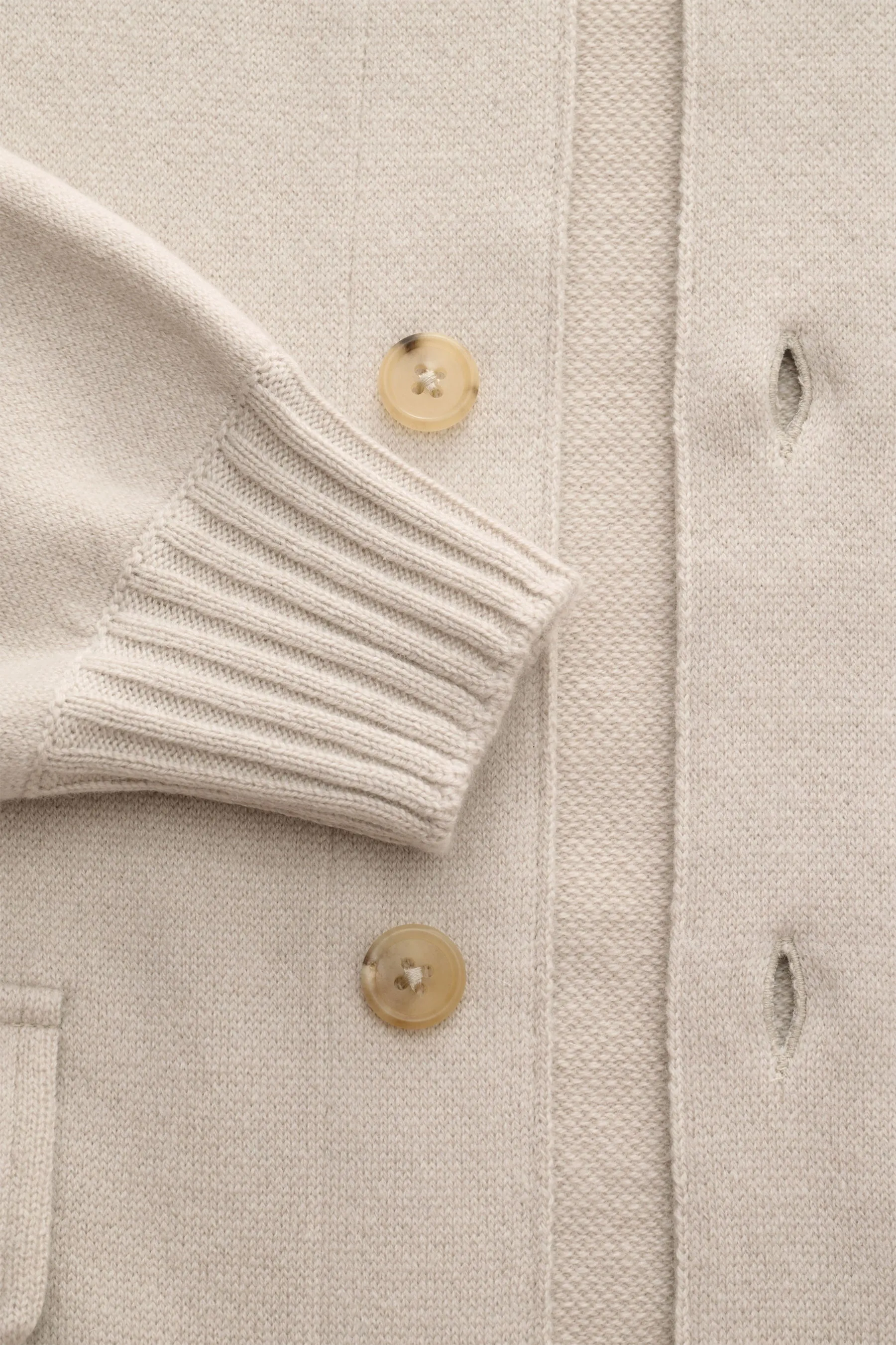 Fioroni - Herren - Cashmere Cardigan beige – Bild 3