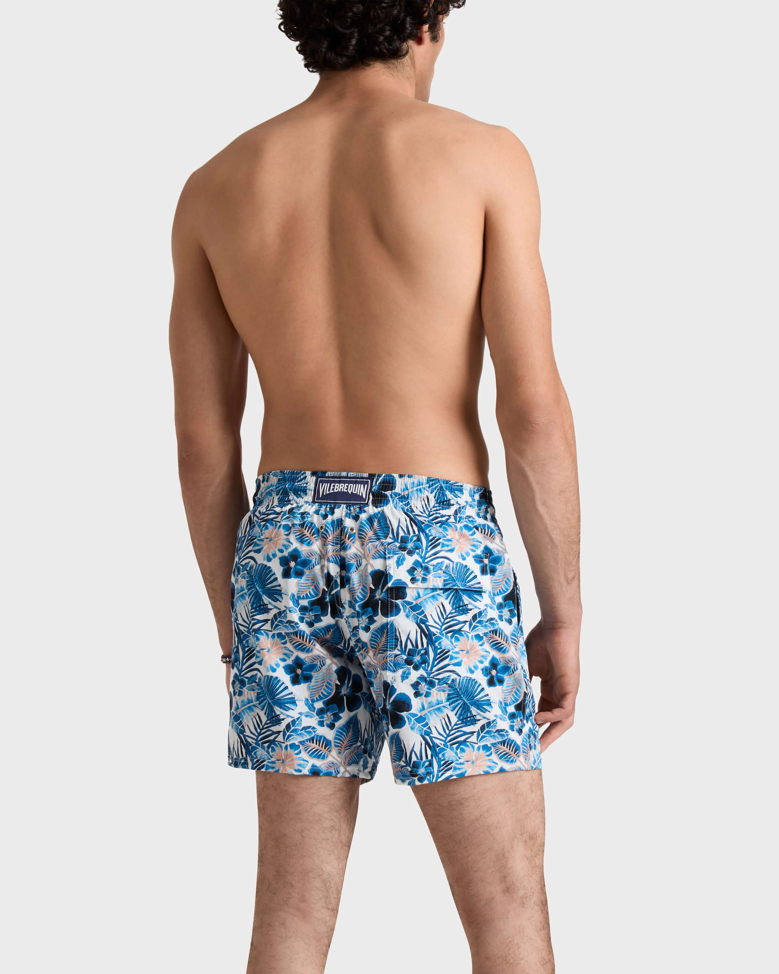 Vilebrequin - Kurze Island Flowers Stretch-badeshorts Für Herren - Bademode - Monrise - Weiss - Größe S – Bild 4